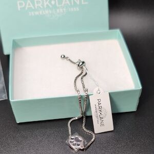 Park Lane Silver Bracelet with Paw Charm